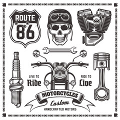 set motorcycle attributes bikers