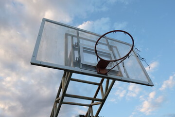 basketball backboard.