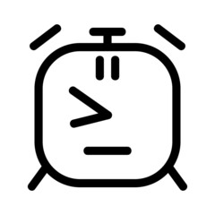 alarm clock icon or logo isolated sign symbol vector illustration - high quality black style vector icons
