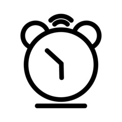 alarm clock icon or logo isolated sign symbol vector illustration - high quality black style vector icons
