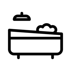bathtub icon or logo isolated sign symbol vector illustration - high quality black style vector icons
