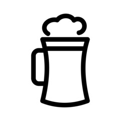 beer icon or logo isolated sign symbol vector illustration - high quality black style vector icons
