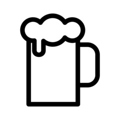 beer icon or logo isolated sign symbol vector illustration - high quality black style vector icons
