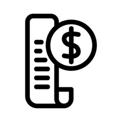 bill payment icon or logo isolated sign symbol vector illustration - high quality black style vector icons
