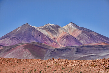 Stunning scenery at the Salar Aguas Calientes, Atacama Desert, Chile