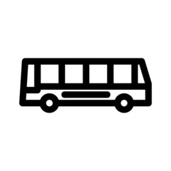 bus icon or logo isolated sign symbol vector illustration - high quality black style vector icons
