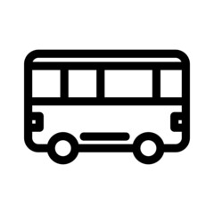 bus icon or logo isolated sign symbol vector illustration - high quality black style vector icons
