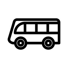 bus icon or logo isolated sign symbol vector illustration - high quality black style vector icons
