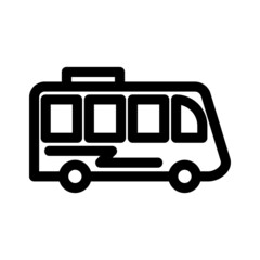 bus icon or logo isolated sign symbol vector illustration - high quality black style vector icons

