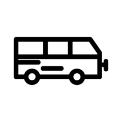 bus icon or logo isolated sign symbol vector illustration - high quality black style vector icons
