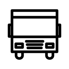 bus icon or logo isolated sign symbol vector illustration - high quality black style vector icons
