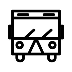 bus icon or logo isolated sign symbol vector illustration - high quality black style vector icons
