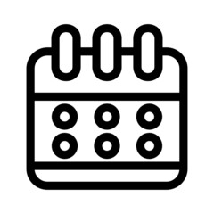 calendar icon or logo isolated sign symbol vector illustration - high quality black style vector icons
