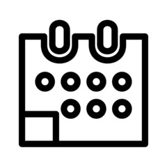 calendar icon or logo isolated sign symbol vector illustration - high quality black style vector icons
