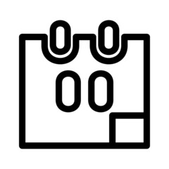 calendar icon or logo isolated sign symbol vector illustration - high quality black style vector icons
