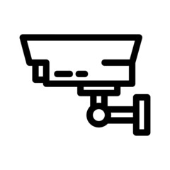 cctv camera icon or logo isolated sign symbol vector illustration - high quality black style vector icons
