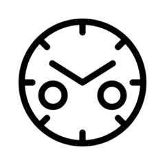 clock icon or logo isolated sign symbol vector illustration - high quality black style vector icons
