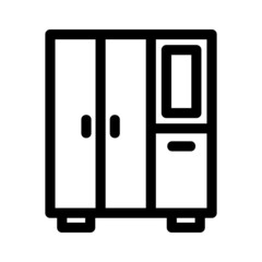 closet icon or logo isolated sign symbol vector illustration - high quality black style vector icons
