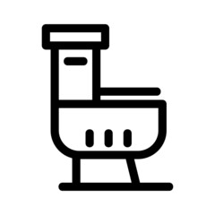 commode icon or logo isolated sign symbol vector illustration - high quality black style vector icons
