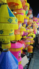 Diwali lamps in the market