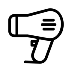 hair dryer icon or logo isolated sign symbol vector illustration - high quality black style vector icons
