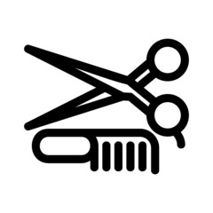 hairdressing icon or logo isolated sign symbol vector illustration - high quality black style vector icons
