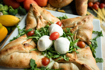 Mozzarella Salad on bread 1