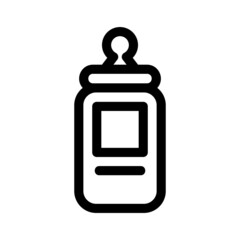 Naklejka premium milk bottle icon or logo isolated sign symbol vector illustration - high quality black style vector icons 