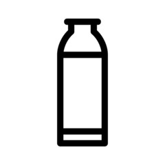 milk bottle icon or logo isolated sign symbol vector illustration - high quality black style vector icons
