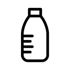 milk bottle icon or logo isolated sign symbol vector illustration - high quality black style vector icons
