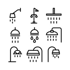 Fototapeta na wymiar shower icon or logo isolated sign symbol vector illustration - high quality black style vector icons 