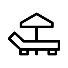 sunbathe icon or logo isolated sign symbol vector illustration - high quality black style vector icons
