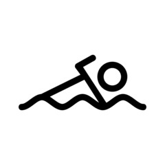 swimming icon or logo isolated sign symbol vector illustration - high quality black style vector icons
