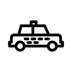 taxi icon or logo isolated sign symbol vector illustration - Collection of high quality black style vector icons
