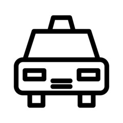 Obraz premium taxi icon or logo isolated sign symbol vector illustration - Collection of high quality black style vector icons 