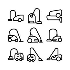 vacuum cleaner icon or logo isolated sign symbol vector illustration - high quality black style vector icons
