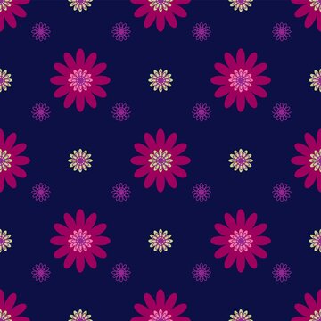 Autumn Blooming Blooming flowers design Summer meadow seamless pattern. Plant background A lot of different flowers. Trendy floral design
Creative style. Print card, cloth, clothing, wrap, wrapper