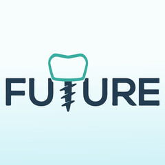 modern futuristic dental practice logo