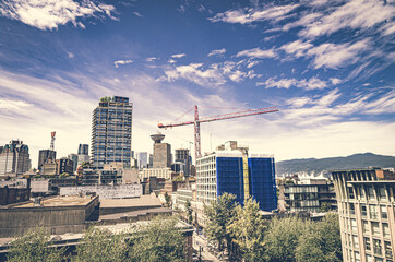 Fototapeta premium View of downtown Vancouver, buildings