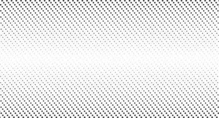 Halftone dots. Monochrome vector texture background. Flat vector illustration isolated on white