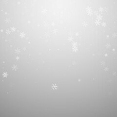 Sparse snowfall Christmas background. Subtle flyin
