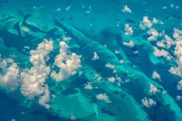 Fototapeta premium Flying high above the clouds