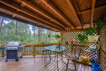 Patio in the woods