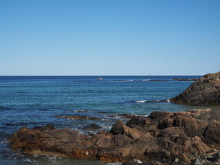 sunny day in coastal Maine