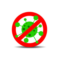 illustration stop sars-cov-2 vector