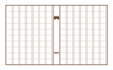 白紙の原稿用紙背景素材イラスト