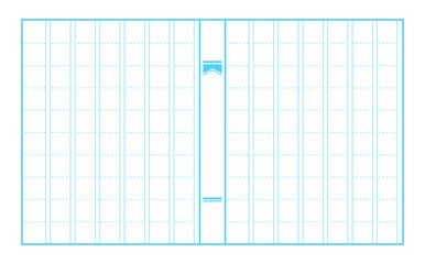 白紙の原稿用紙背景素材イラスト