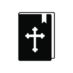 Fototapeta premium Bible Church with Religion Cross icons symbol vector elements for infographic web