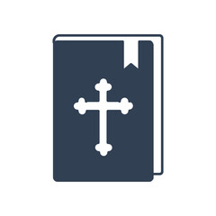 Fototapeta premium Bible Church with Religion Cross icons symbol vector elements for infographic web