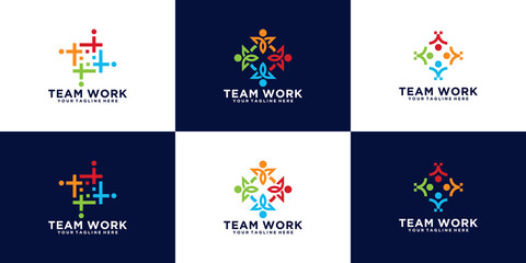 a collection of inspirational logo designs for work teams, communities, groups and groups of people